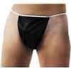 Perizoma uomo in TNT monouso 100 pezzi, Nero , L