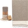 SMYRNA TURKISH COTTON Asciugamani da bagno, 100% cotone naturale, 94 x 180,3 cm, versatili per bagno, hotel, SPA, ultra morbidi, assorbenti, prelavati e ad asciugatura rapida (beige, 97 x 71 cm)