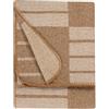 Yard Coperta Harlech Coperta reversibile morbida con motivo geometrico a quadri (Biscotto - 130x180cm)