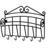 Spectrum Diversified Spectrum 37510 - Portalettere e appendichiavi da Parete in Metallo, Colore: Nero