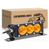 RIGIDON Barra LED Fuoristrada 6 Pollici 15 cm 30W una riga Barra Luce Led 12V 24V Spot Faretto Fendinebbia Ambra Faro da Lavoro Luci Led Impermeabile per Auto Camion Barca 4x4 SUV ATV UTV