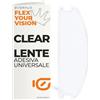 Everalo Lente Antiappannamento Universale - Visiera Pellicola Antiappannante Moto - Lente Antifog Adesiva - Inserto per Casco Integrale Jet e Modulare(Trasparente)