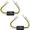 JAMHER 2 Pezzi decoder indicatore LED moto 12 V, Decodificatore resistenza di carico, adattatore flash correzione errore per moto, scooter (10 W 10 Ω)