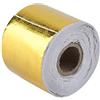 Yosoo Health Gear Nastro Termoriflettente Dorato, Nastro Adesivo per Scudo Termico, Nastro in Lamina di Alluminio Dorato, Nastro di Scarico Resistente Al Calore per Tubo di Aspirazione Dell'auto e (Oro 10M*5Cm)