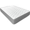 DUÉRMETE ONLINE - Materasso 140 x 200 viscoelastico Frida con faccia invernale/estate, ergonomico, comfort e durezza ottimali, igienico e traspirante, spessore 25 cm