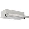 Candy CBT6130/3X, Campana telescopica 60 cm, 2 livelli di potenza, 125 W, 264 M3/H, filtri in carbonio, pannello alluminio antigrasso, illuminazione LED, 53/60DB, classe B, acciaio inossidabile