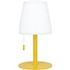 XANLITE TO POSE LAMP YELLOW CONE RECHARGEABLE STEEL LED IP44, 400 LUMENS, CCT AND DIMMABLE, ADJUSTABLE HEIGHT