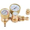 Hyuduo Regolatore di Saldatura a Gas Argon Manometro CO2 Misuratore di Portata TIG MIG 3500 Psi Valvola di Riduzione della Pressione della Bombola CGA580 Filettatura di Ingresso 1/4 di