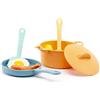 ODS - Maisonelle Bio, Set Pentole e Accessori Cucina Bambini, con Padella, Mestoli, Alimenti, Età Consigliata +2 Anni