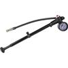 M-WAVE, pompa ammortizzatore per bicicletta, 28 bar / 400 psi, piccola e maneggevole per i viaggi