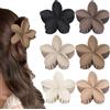 BAISEN 6 fermagli per capelli con fiori colorati, 8 cm, per donne, adatti per capelli sottili e spessi, forti fermagli per capelli antiscivolo (set 2)
