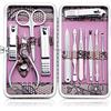 Keiby Citom Tagliaunghie Set Professionale - Grooming Kit Strumenti per Manicure e Pedicure 12 pcs con Bella Box (Rosa)