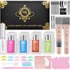 Lomansa Kit Laminazione Ciglia con Tinta Nera, Laminazione Ciglia Kit Completo, Lash Lift, Dura Fino a 6 Settimane, Adatta per Saloni e Principianti