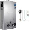 Furvveerr Scaldabagno a Gas GPL 8L Propano con Modalità Inverno ed Estate Caldaia a Gas GPL da 16KW a Parete senza Serbatoio Scaldacqua Istantaneo Automatico,Uscita Dell'acqua Calda 8L/min