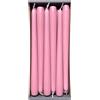 Nordring - Candele rastremate, 2,3 cm x 25 cm di altezza, colore: Rosa antico, confezione da 12 pezzi