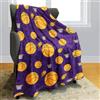 YISUMEI Coperta da basket, sportiva, regalo per bambini, morbida e accogliente in flanella, motivo Los Angeles, colore viola, decorazione per divano, letto (150 x 200 cm)