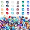 PH PandaHall 360pz Perline Vetro Cubo 12 Colori Perline di Vetro Sfaccettato, 6x6mm Perlina di Cristallo per Creazione di Gioielli Collane Braccialetti Orecchino Fai Da Te, Foro: 1mm