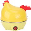 Ausla Fornello Elettrico a 7 Uova, Cuociuova Elettrico, Cuociuova Multifunzionale, Mini Macchina per la Colazione a Forma di Pollo, 350 W, Ideale per Uso Familiare (Spina Europea 220 V)