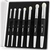 Nicpro Pennello asciutto in miniatura, 7 misure, set professionale di pennelli a secco con custodia, pennelli per dettagli hobby per pittura da tavolo e Miniature