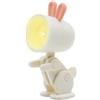 Dudùu Puppy Rabbit - Mini lampada da Tavolo Pieghevole a LED, Luce Calda, Tascabile, per Lettura, Comodino o Scrivania, forma di Coniglio (Bianco)