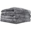 BW&HM Panno Microfibra Auto Panno Asciugatura Auto Per Auto Moto Pulizia Asciugatura Lucidatura 40x60cm Confezione da 3 Grigio