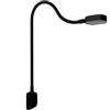 kalb Material für Möbel Kalb I Ilios LED lampada da comodino/lettura con USB-C, montaggio a parete e ad angolo, braccio flessibile, dimmerabile (Set di 1 nero)