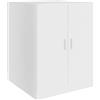 Homgoday Armadio per lavatrice, accessorio per asciugatrice, armadietto da bagno, lavanderia, mobili per la casa, lavatrice, armadio, armadio, bianco, 71 x 71,5 x 91,5 cm