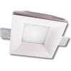 Boggia Faretto moderno classico incasso scomparsa gesso quadrato con diffusore per cartongesso pitturabile 112 - perfetta integrazione controsoffitto