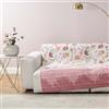 Bassetti Granfoulard Telo Arredo Copridivano, per Divano in Cotone, Copritutto, Vari Usi (Copriletto, Picnic, Tenda, Copritavolo) (CM 180x270 (CASABLANCA ROSA)