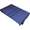 Russo Tessuti Telo Mare Spaggia Piscina Liujo Liu-Jo Tinta Unita Frangia Microspugna Cotone-Blu
