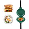 Cocoarm Pancake Maker con Rivestimento in Acciaio Al Titanio su Doppio Lato con Facile Pulizia per Fornello a Gas
