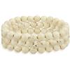 Bling Jewelry Set Di 3 Semi Preziosi Gemstone Strand Beige River Stone Jasper Round Ball Bead 8Mm Stretch Bracciale Per Le Donne Uomini Teen Unisex