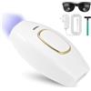 HuuppHip Epilatore Luce Pulsata, Professionale per Depilazione Permanente Viso e Corpo, Elettrico e Portatile Depilatore Laser Donna, Depilatore Donna Luci Pulsate (bianco)