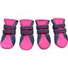 Vibrant Fellow, set da 4 scarpette proteggi zampe per cani, traspiranti e antiscivolo, con strisce di velcro riflettenti