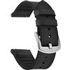 Fullmosa Cinturino 22mm Pelle e Silicone Orologio a Sgancio Rapido,Nero | Comfort Cinturini Smartwatch 22mm Compatibile con Garmin Venu 3/2, Vivoactive 4(45mm), Forerunner 265/255/255 Music