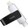 iDiskk 【Certificato MFi】 iDiskk 512 GB 2 in 1 tipo C a Lightning iPhone Photo Stick, memoria USB-C a iPhone, chiavetta USB iPhone funziona con telefoni USB-C, iPhone/iPad, Mac e computer