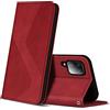 ZONNAVI Cover per Samsung Galaxy A22 4G / M32 4G / M22 4G, Flip Custodia Pelle PU con [Slot Cart] [Supporto Stand], Cover a Libro Portafoglio per Samsung Galaxy A22 4G / M32 4G / M22 4G (Rosso)