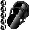 Diruite 5+5 Pezzi Cover per Samsung Galaxy Watch 8 40mm Pellicola Protettiva,PC Custodia*5&Privacy Vetro*5,Nero(Privacy),40mm
