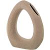 DRW Vaso da tavolo Ceramica Ceramica in Marrone Scuro 30x9,5x36cm