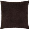 Yard Cuscino imbottito in piuma d'oca Cabu - Morbido e spesso tessuto bouclè scandinavo testurizzato (Schokolade - 55x55cm)