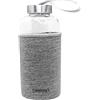Nerthus FIH 650 Bottiglia di Vetro da 600 ml Grigio, Borosilicato e neoprene