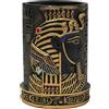 lachineuse - Vaso per matita per faraone nero - Conserva le tue penne alla moda egiziana - Oggetto decorativo per ufficio antico Egitto - Idea regalo originale Souvenir Egitto - Regalo per uomo e
