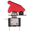 EVGATSAUTO Interruttore a levetta con copertura di sicurezza rossa 12V 20A LED rosso SPST Attiva/disattiva il controllo dell'interruttore di accensione a bilanciere