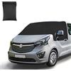 kamoly Copertura Parabrezza Auto Compatibile con Renault Trafic 2001-2014,Protezione Solare Parabrezza Wrap Cover per Opel Vivaro 2001-2014, Pieghevole 600D Oxford Anti UV Parasole per Finestrino Anteriore