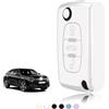 TOOMUME Cover Chiave TPU, Custodia Chiave Adatto per Peugeot 206 207 307 308 407 2008 3008 4007 5008 Citroen C1 C2 C3 C4 Picasso Berlingo, Copri Chiavi Guscio Chiave Auto Telecomando - Flip Key