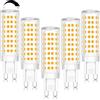 ZYGODLUK Regolabile G9 Lampadine Led 10W Luce Bianca Calda 2700K 100W Alogena 5Pezzi