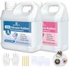 SHADAIWUYU Silicone per Stampi 20A,2000ml Trasparente Silicone Liquido Mescolamento 1:1 Rapida Cura Gomma Siliconica per Stampi,DIY Sapone Artigianale,Candele,Stampi per Resina