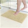 Decomira Tappeto Bagno Antiscivolo | Tappetino bagno super assorbente, lavabile in lavatrice | Per il bagno, la doccia, la vasca da bagno o come tappetino WC | Beige - 40x60 cm