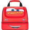Get Trend Disney Cars Borsa Porta Pranzo Bambini Adolescenti Adulti Isolato Porta Pranzo con Scomparti Porta Merenda per Picnic Lavoro Scolastico (Rosso McQueen)
