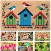 LUA VIKA Zerbino ingresso esterno cocco - Uccelli - 40x70 cm - tappeto ingresso esterno casa - zerbino cocco - zerbini moderni e originali
